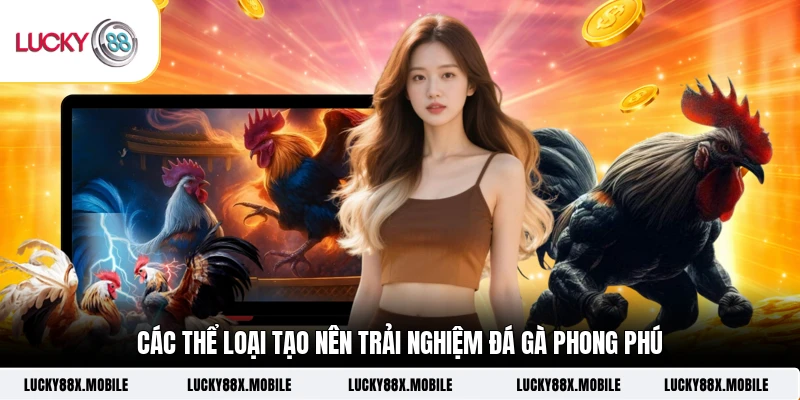 Các thể loại tạo nên trải nghiệm đá gà phong phú