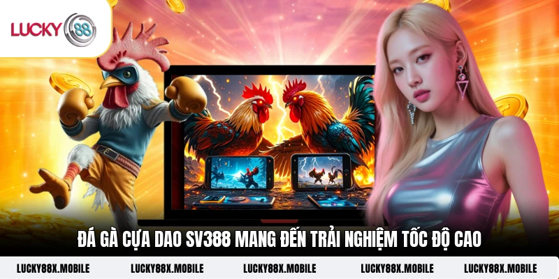 Đá gà cựa dao SV388 mang đến trải nghiệm tốc độ cao
